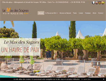 Tablet Screenshot of lemasdessagnes.fr